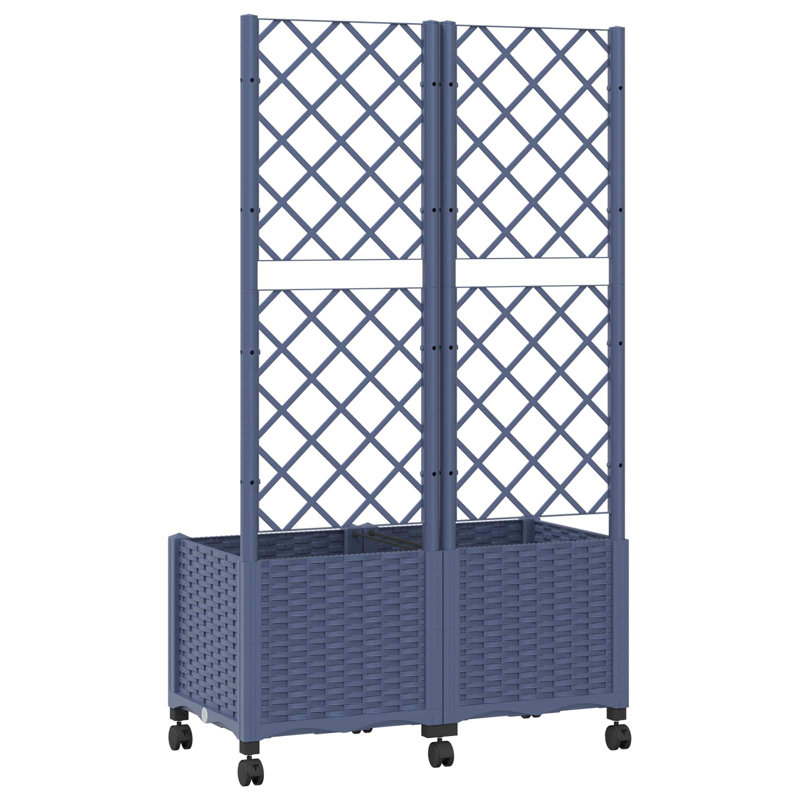 Planter Box, 146cm H x 80cm W x 40cm D, Blue Grey