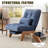 Corduroy Accent Chair with Adjustable Backrest,Reclining Chair For Reading Room,Living Room,Apartment, Office-Navy-1216857749