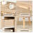 Rattan Nightstand With 1 Storage Drawers (Set of 2)