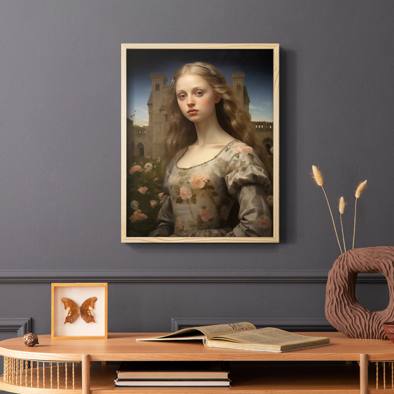 WIX Series DIX - reproduction encadrée de qualité supérieure - prête à être accrochée - aucun clou requis, Cadre naturel