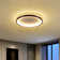 Deontee Modern Dimmable LED Flush Mount Ceiling Light with Remote Control