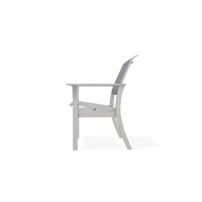 Leeward Outdoor Dining Chair, Brooks, Warm Gray