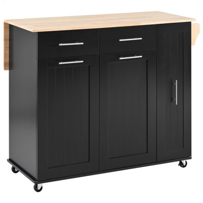 Kitchen Island With Drop Leaf, Kitchen Storage Cart by Latitude Run