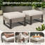 Repose-pieds d'extérieur avec coussin-1151079680