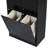 Bathroom Storage With 2 Laundry - Black Finish & User- Design Cabinet Doors Drawer-1311547726