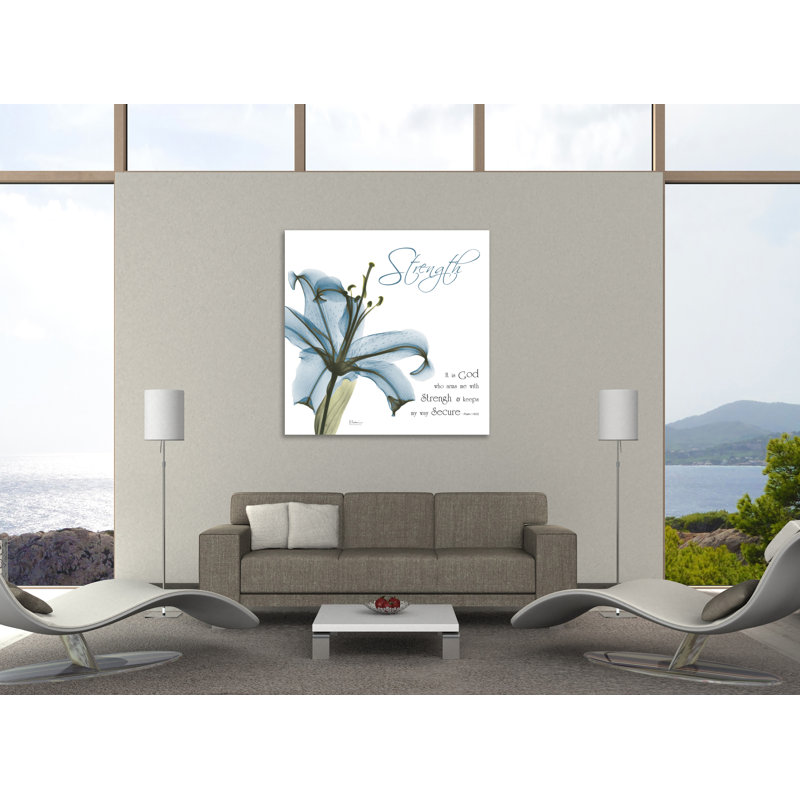 «Lily Force», toile tendue par Albert Koetsier, H 12 po x l 12 po x P 1,5 po