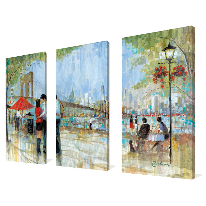 "New York Romance", ensemble de 3 impressions sur toile