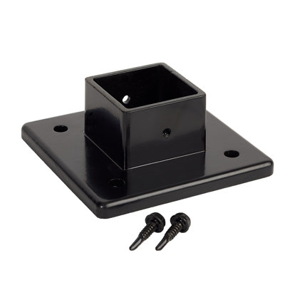 Athens Fortress Building Products Gloss Black Aluminum Post Skirt for Posts