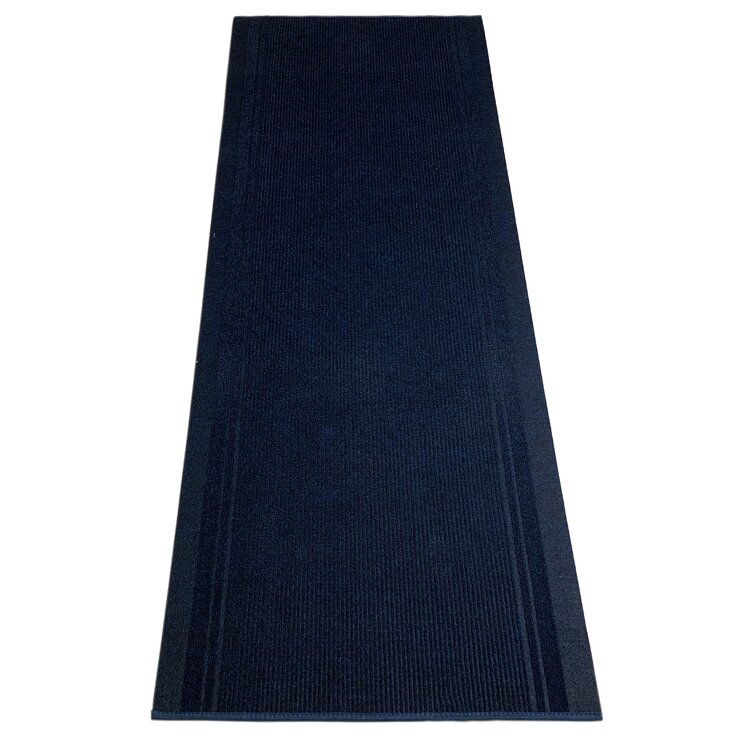 Light Weight Indoor / Outdoor Slip Resistant Charcoal Rug Ebern Designs Rug Size: Runner 3' x 15