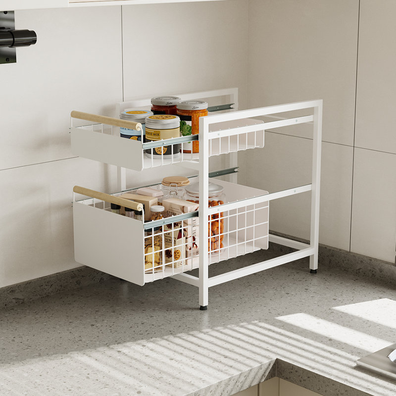 Spice Rack, 42cm H x 39cm W x 29.5cm D, White