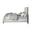 Lit en tissu gris clair-114195090