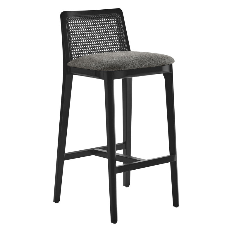 Tabouret de bar Monarch, Gris / noir