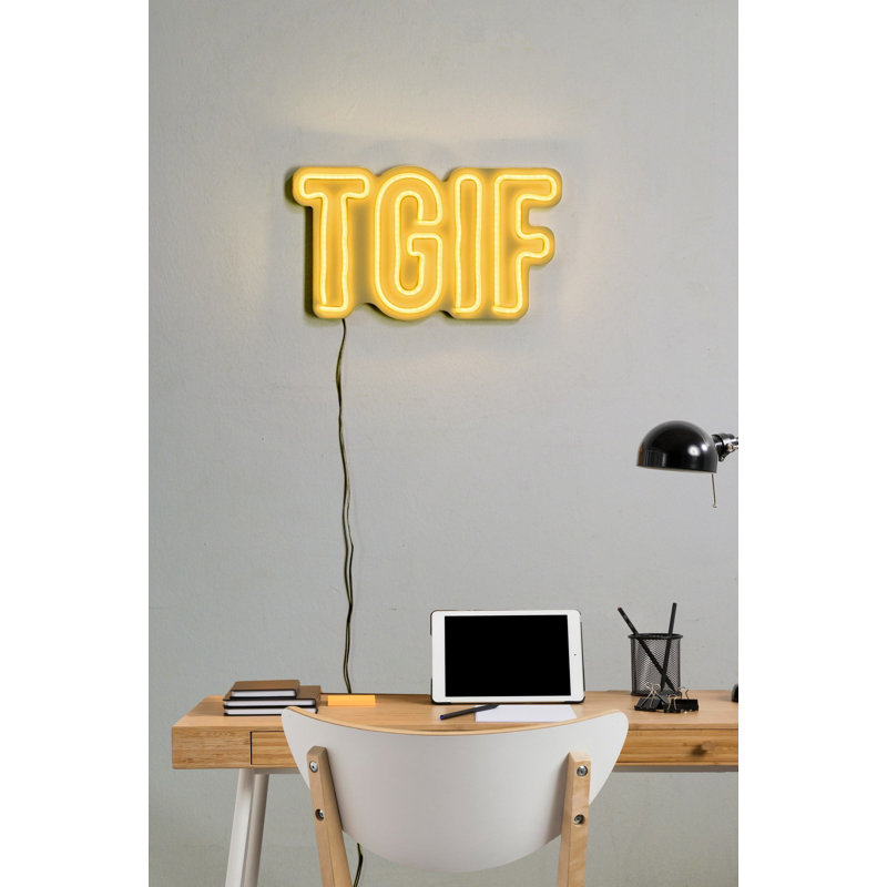 Flexible Neon LED Lighting Strip, Yellow, 7.9 x 13.8 inches | IP67 Waterproof, DC 12V, PVC Foam Template, Total Length 12.3 ft | Energy Efficient, 36W Max, Perfect for Home Decor & Events, Easy Installation