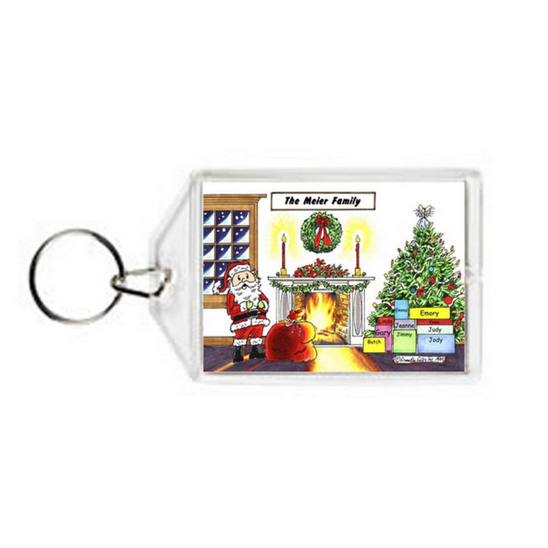 Porte-clés personnalisé en acrylique de Noël