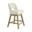 Ensemble de 4 tabourets de bar pivotants de 26 po de hauteur, siège rembourré en polyester sur structure en bois massif-1920880857-1926002408-1920880863