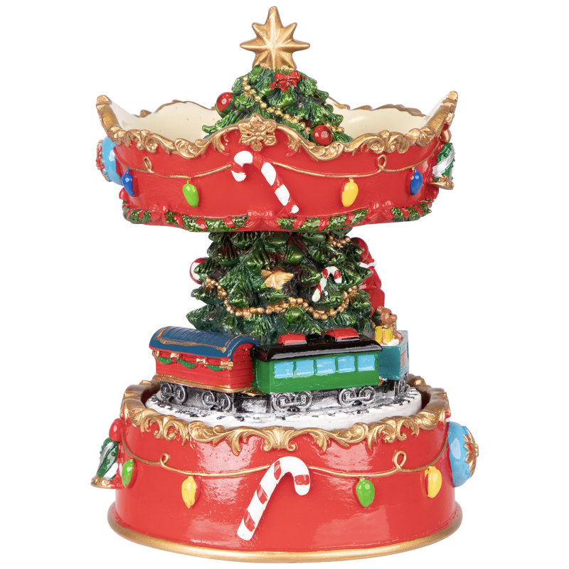 Boîte à musique 6 "Carousel Christmas
