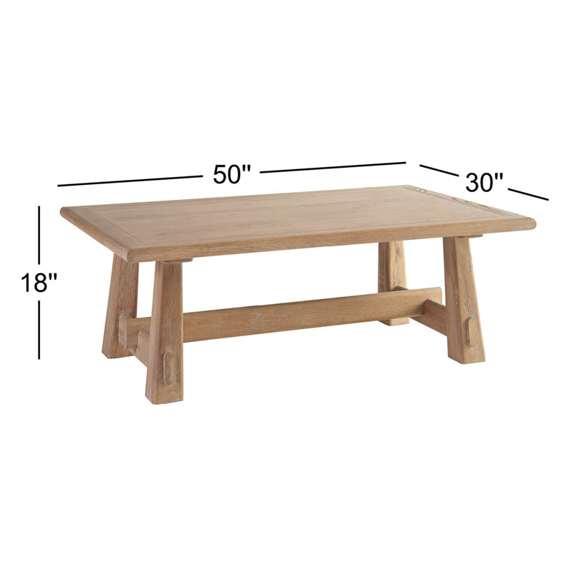 Griffith Park Rectangular Coffee Table, Tan