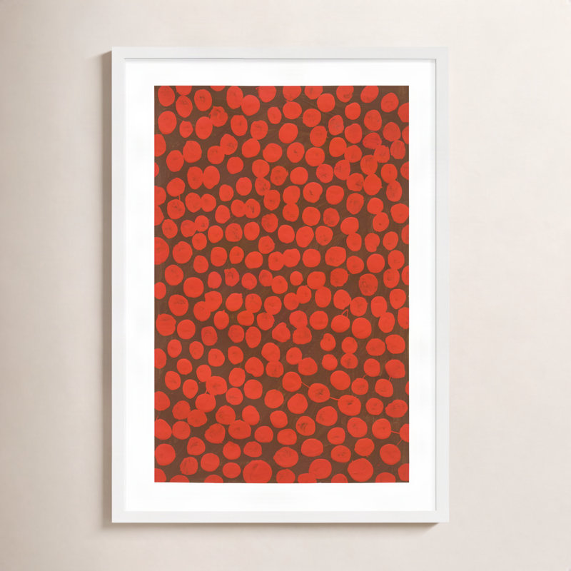 Navi Salsa on Brown par Michela Sorrentino - Peinture, H 20 po x l 14 po x P 1,25 po, Blanc