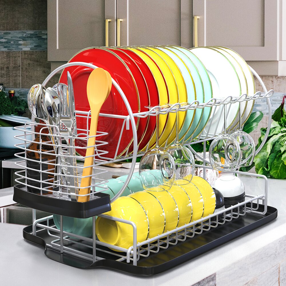 https://assets.wfcdn.com/im/48933903/compr-r85/1540/154018503/dish-drying-rack-with-drainboard-for-kitchen-counter-bronze-2-tier-dish-rack-with-utensil-holder-multifunction-dishes-drainer-with-drainage-double-tier-plate-drying-rack-with-tray.jpg