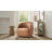 Croix 30.75"W Modern Leather Swivel Barrel Chair with Fully Assembled-1395008558