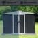 Outdoor Storage Shed 6Ftx4Ft, Grey, Durable Apex Roof