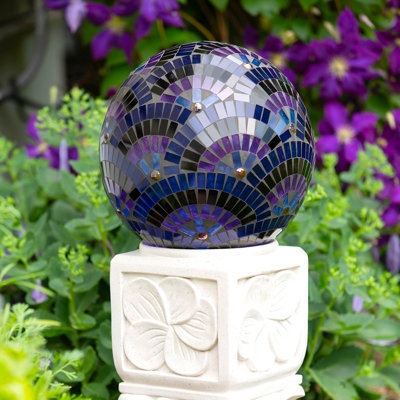 Glass Abstract Gazing Ball