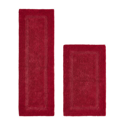 Ensemble de tapis pour salle de bain 2 pièces 100% coton 2370 g / m² Lux