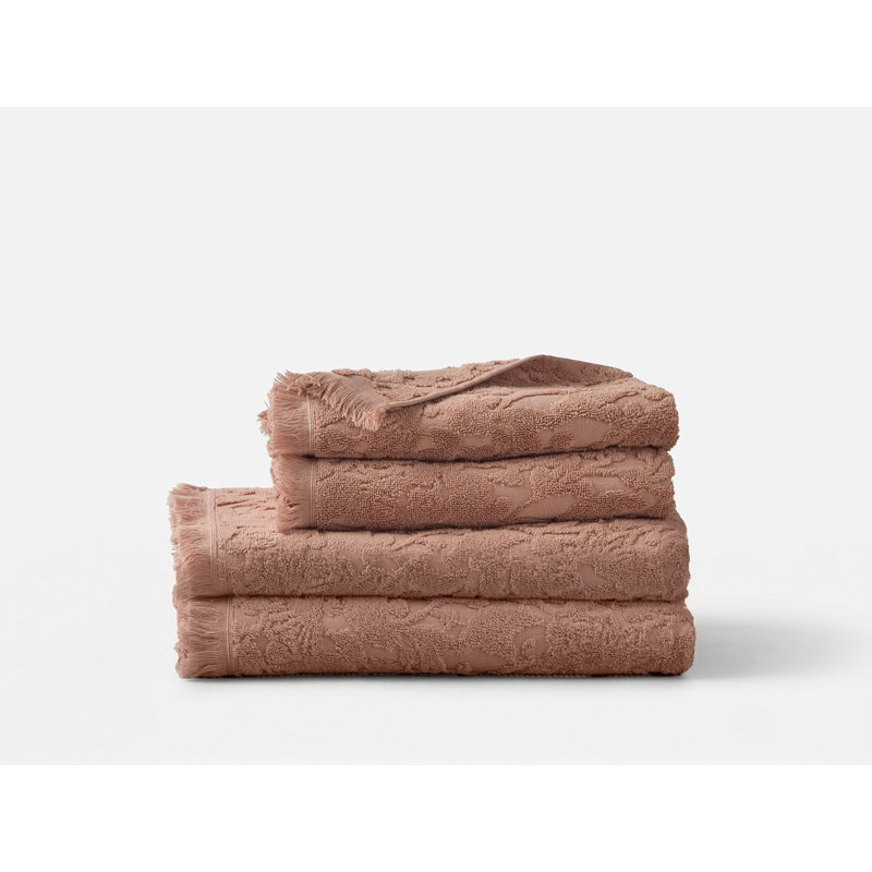 Wildflower Organic Bath Towel, Antique Rose