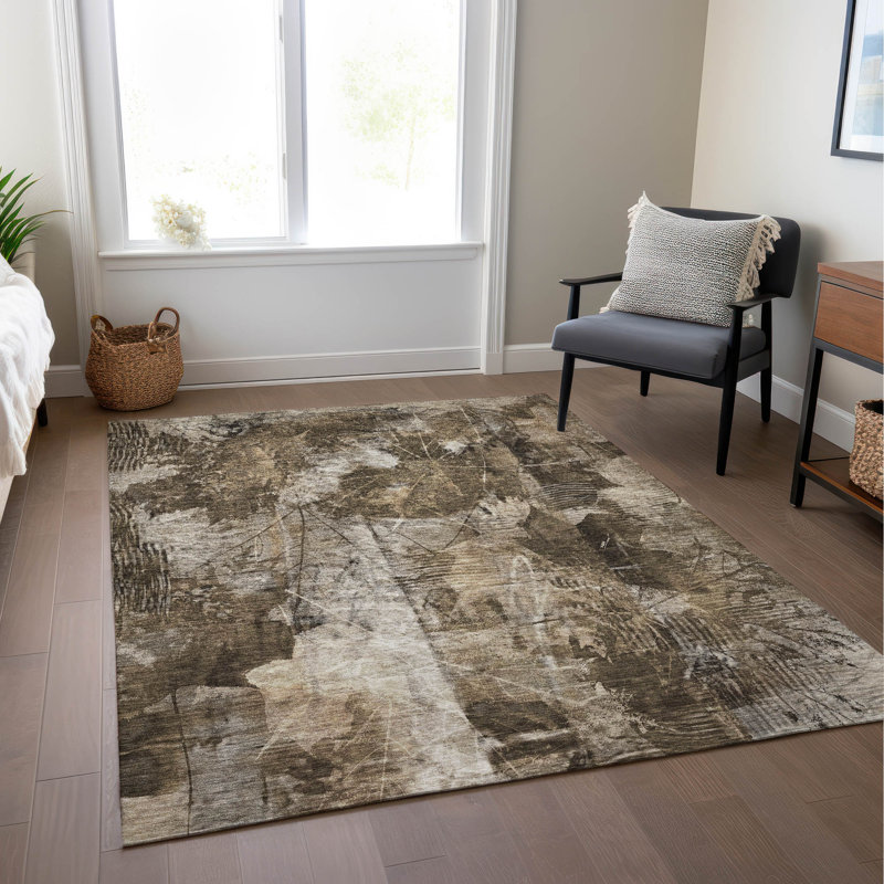 Caseville Abstract Indoor Rug, Rectangle 2'6" x 3'10"