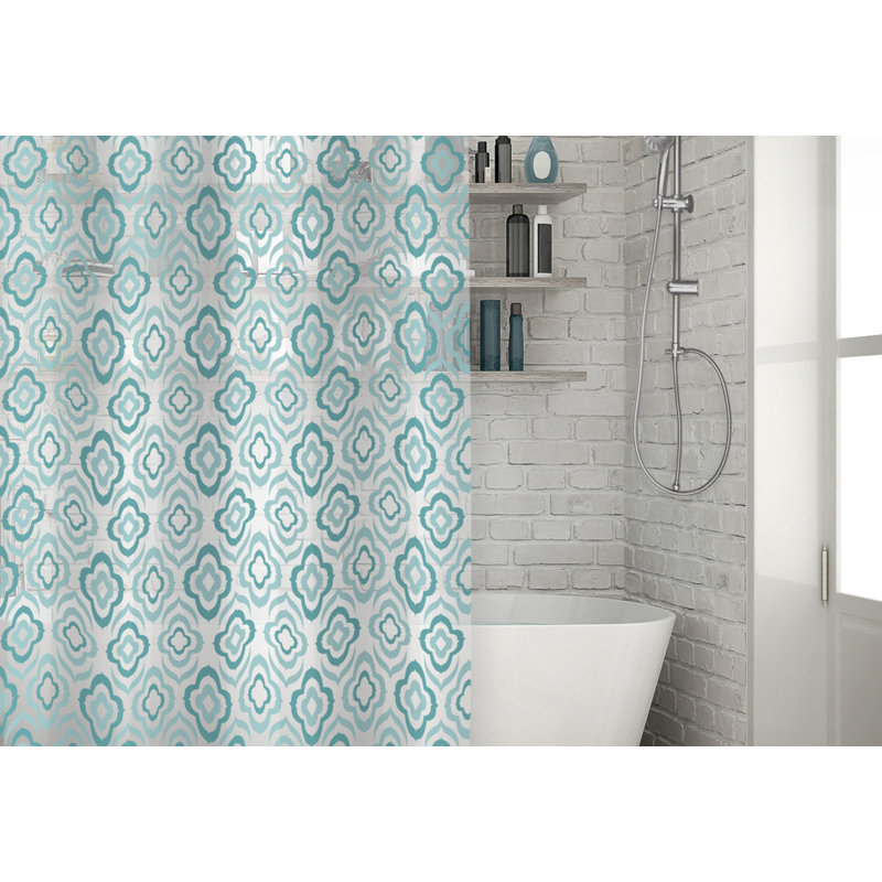 Rideau de douche Aqua Geo Peva imprimé