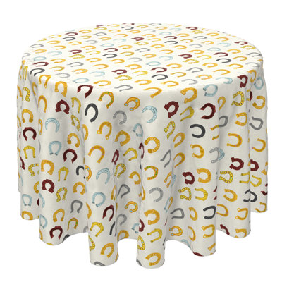 Round Cotton Twill Tablecloth