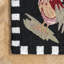 Tapis noir crocheté à la main Bacourt-20542680
