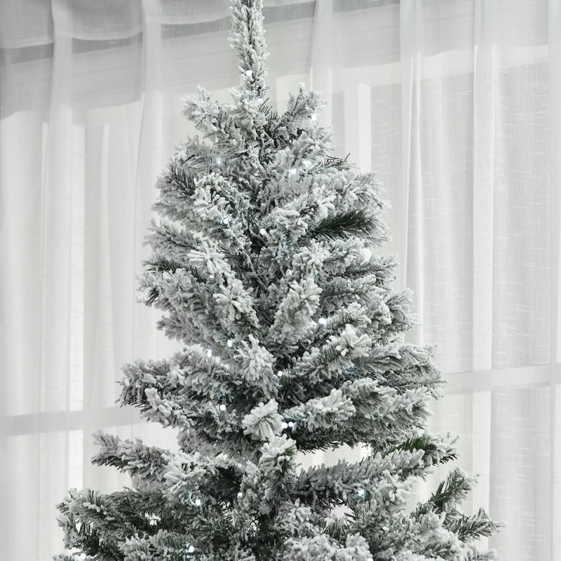 Arbre de Noël artificiel enneigé 7,5 pi