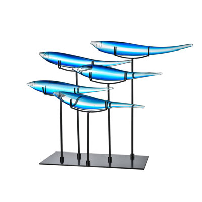 Sculpture 5 poissons Caruso