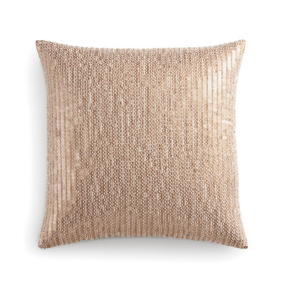 Copper Sequin Square Pillow Cover & Insert