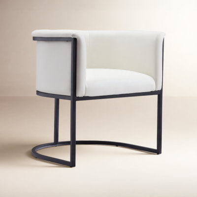 Virgil Faux Leather Upholstered Arm Chair