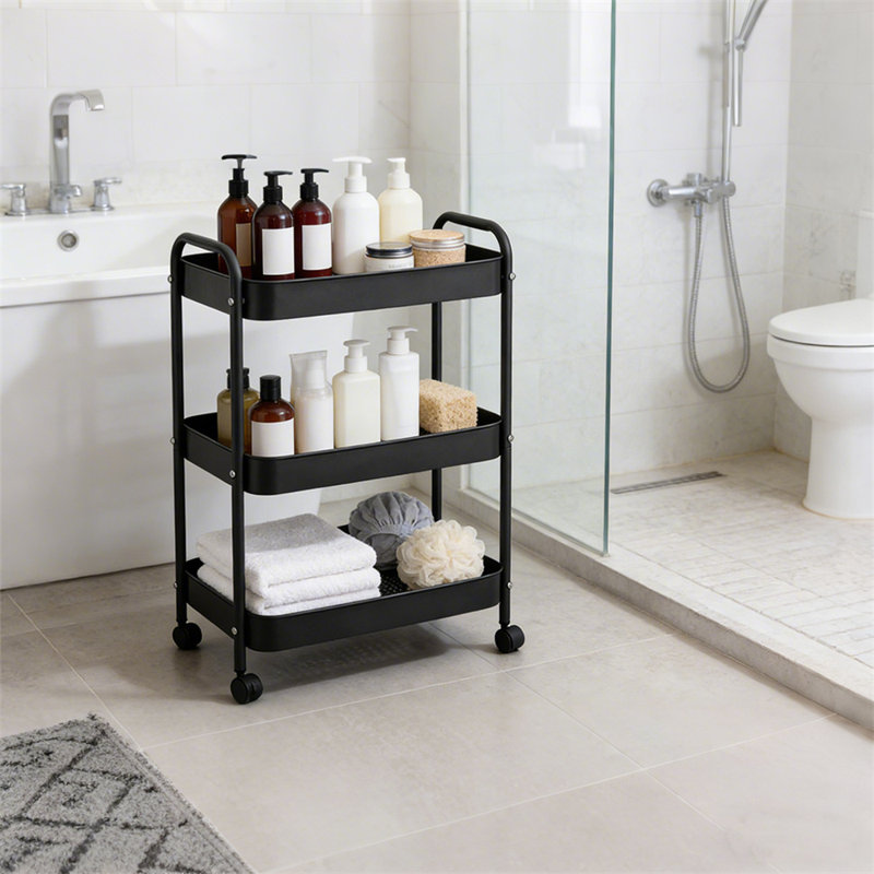 3-Tier Rolling Utility Cart with Handle