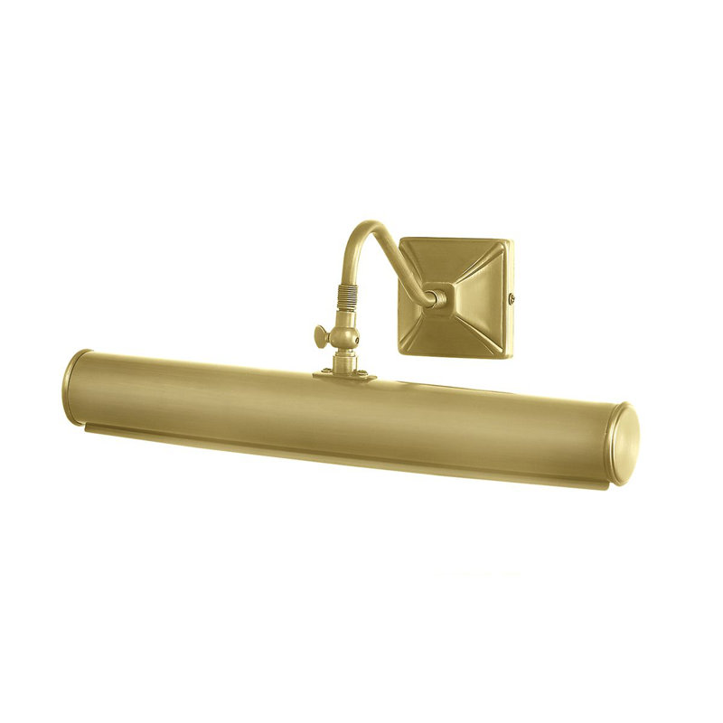 Applique pour tableau 1 lumière Leo, H 5,5 po x l 14 po x P 8 po, Laiton vieilli