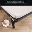 Jay-Be® Hideaway Folding Guest Bed, Space-Saving, 360° Castors, with Hypoallergenic, Breathable e-Fibre Mattress, Single-135580573