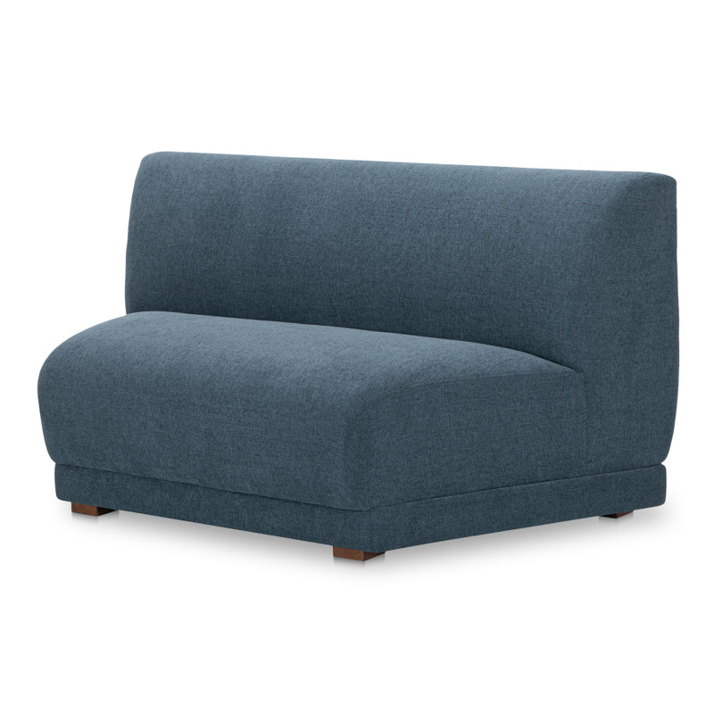 Fauteuil de chambre Maynes, Mélange de polyester bleu