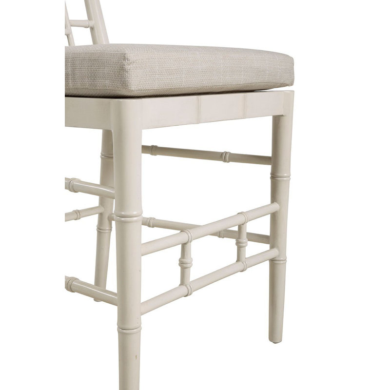 Hugo 39" Tall Counter Stool, Black, Cream, Counter Stool (25” Seat Height)