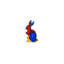 Bronze Color Splash Jigsaw Standing Bunny Sculpture