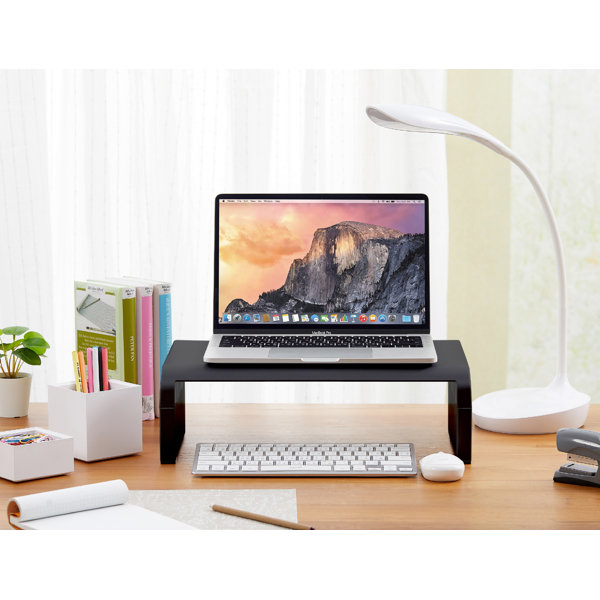 Inbox Zero Konnect Monitor Stand Riser, Black & Reviews | Wayfair