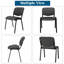 5 chaises de salle d'attente, chaises de salle de conférence empilables-100670023-100670022