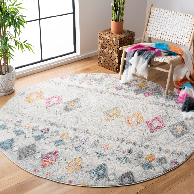 Segars 700 Performance Southwestern Rug, Round 5'3"