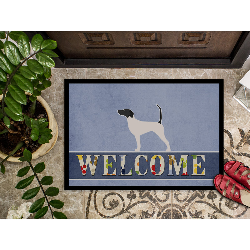 English Pointer Indoor/Outdoor Non-Slip Outdoor Door Mat, 36" H x 24" W