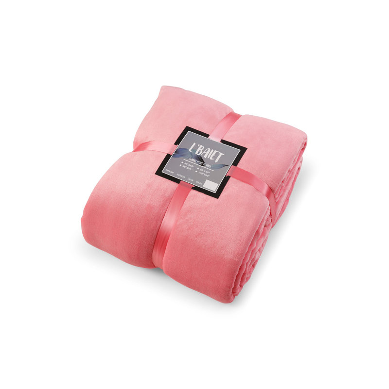 Couverture en sherpa, Double / Grand, Rose