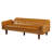 74" Mid-Century Faux Leather Tufted Futon Upholstered Adjustable Backrest Sofa Bed-714722769