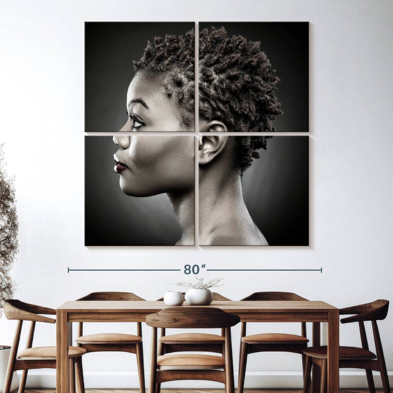 Natural Hair, 74" H x 74" W