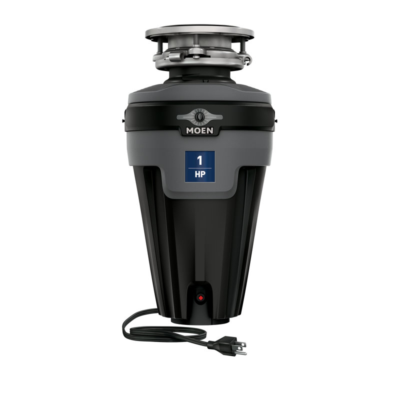 Moen Chef 1 Hp Continuous Feed Lighted Garbage Disposal With Sound Reduction, Power Cord Included